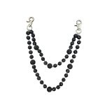 Mixed Emotion Black ‘Crystal’ Jean Keychain
