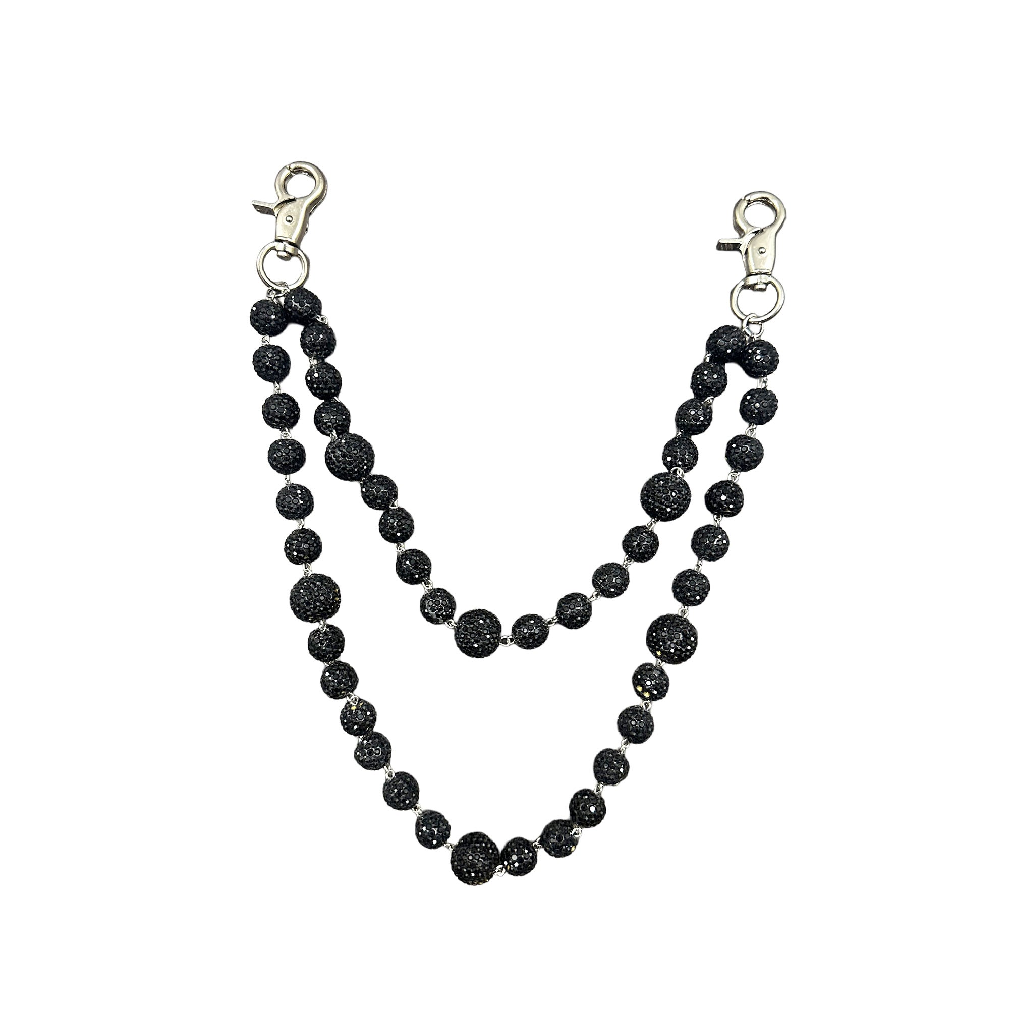 Mixed Emotion Black ‘Crystal’ Jean Keychain Mixed Emotion Black ‘Crystal’ Jean Keychain