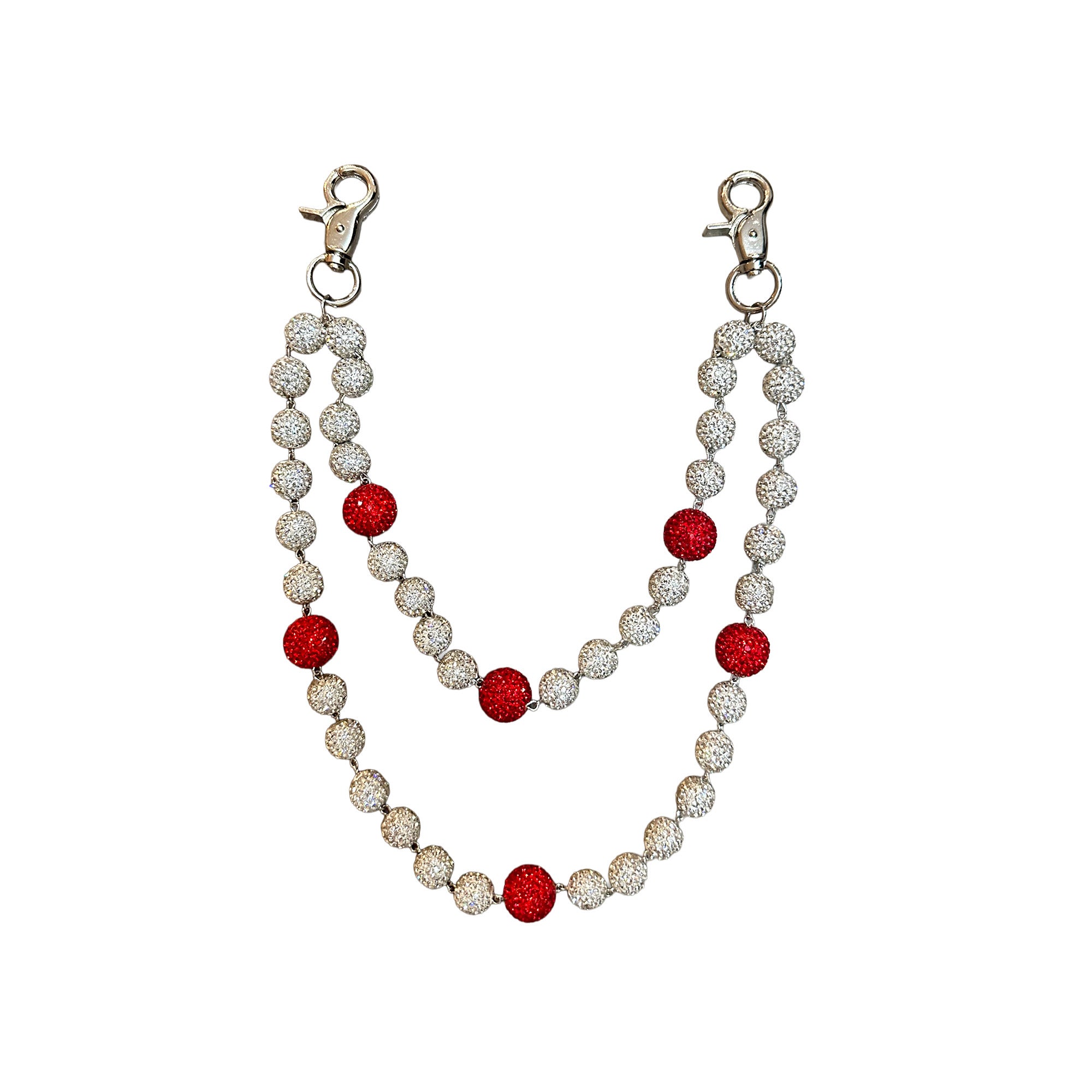 Mixed Emotion Red ‘Crystal’ Jean Keychain Mixed Emotion Red ‘Crystal’ Jean Keychain