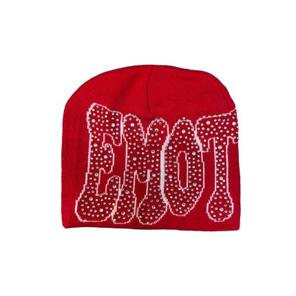 Mixed Emotion Red ‘Rhinestone’ Beanie