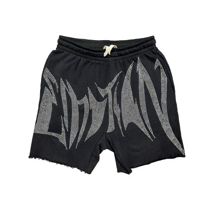 Mixe Demotion Black Wild Rhinestone Shorts