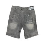 Mixe Demotion Paisley Denim Grey Shorts