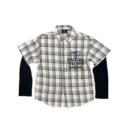 Mixed Emotion Cream ‘Dreams’ Flannel Shirts