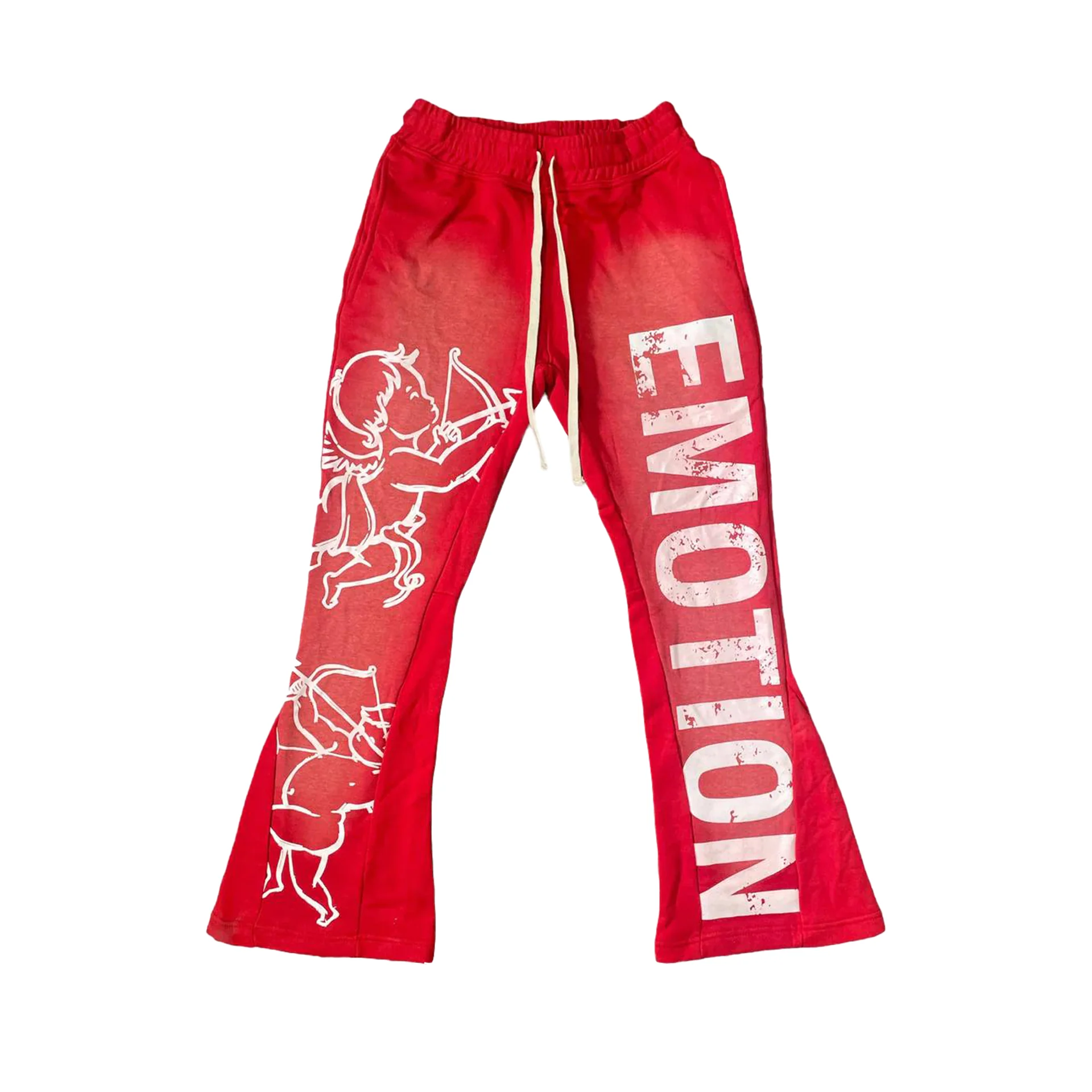 Mixed Emotion Red Cupid Flare Sweatpants Mixed Emotion Red Cupid Flare Sweatpants