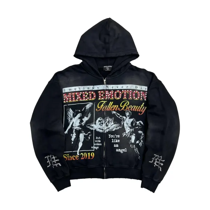 Mixed Emotional Brand Acid Radioactive Hoodie Mixed Emotional Brand Acid Radioactive Hoodie