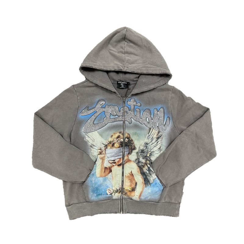 Mixed Emotion Rhinestone Hoodies