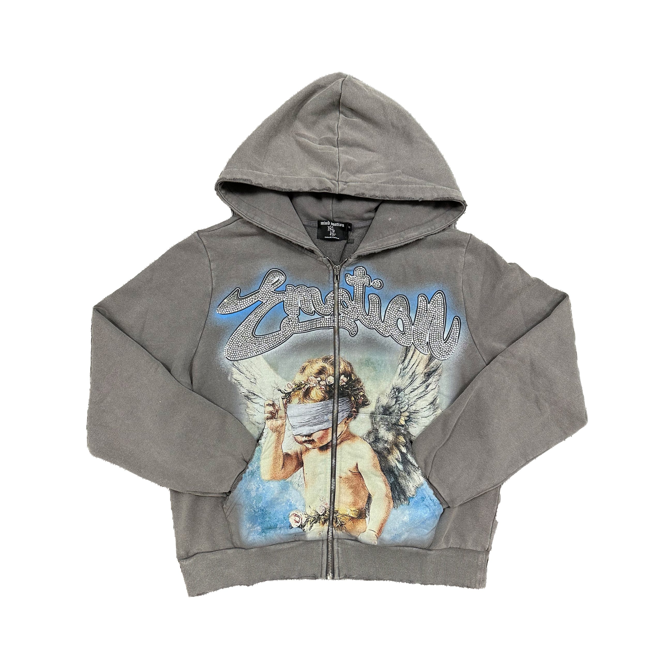 Mixed Emotion Rhinestone Hoodies